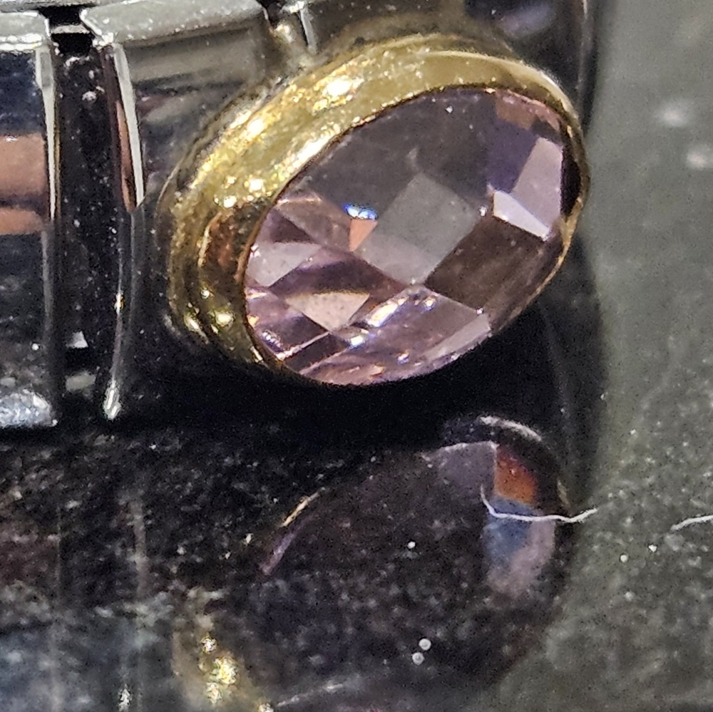 Nomination Stretch Ring Faceted Cubic Zirconia - Picture 11 of 11